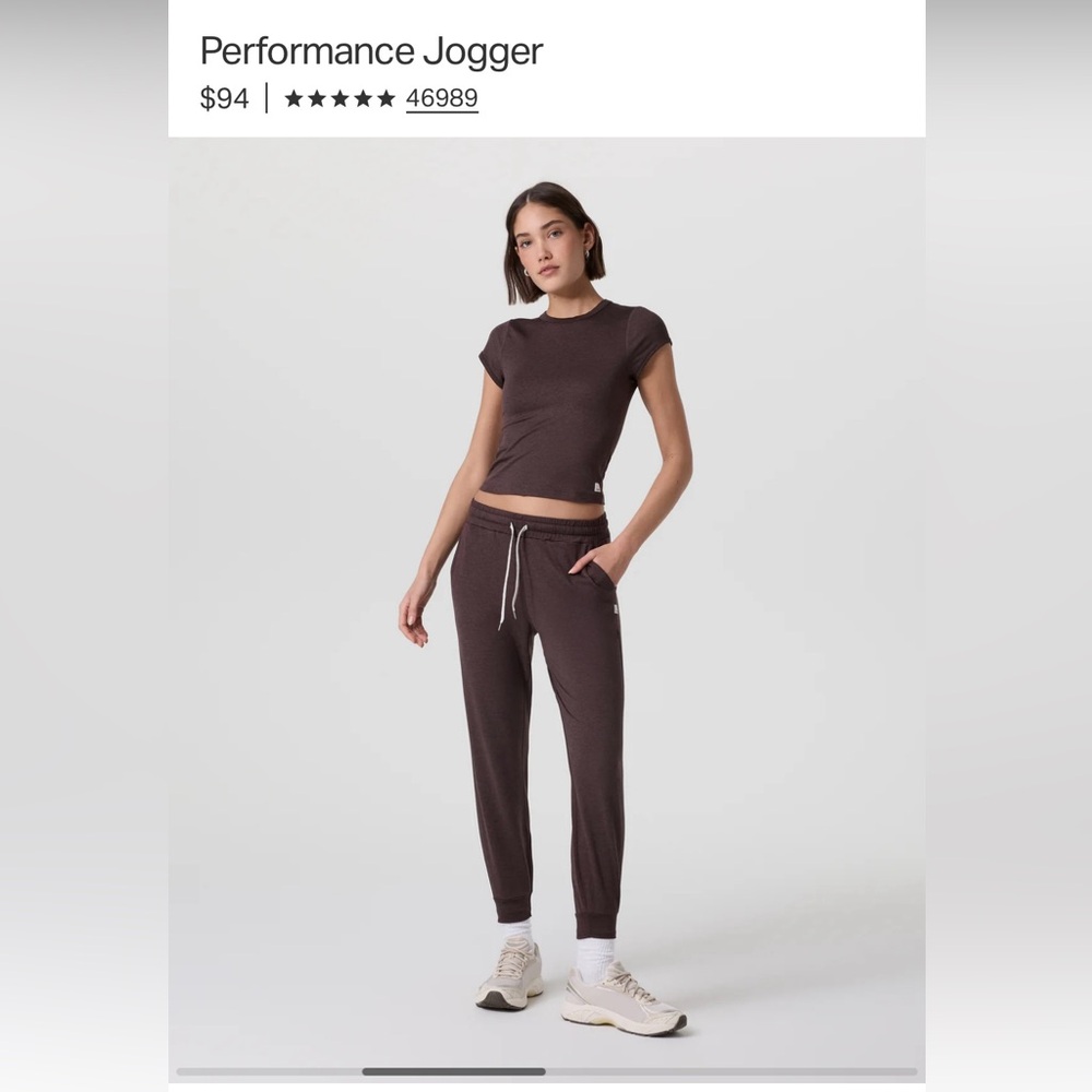 VUORI + PERFORMANCE JOGGER + JAVA HEATHER